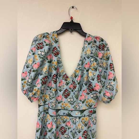 Sunday Up Floral Blue Maxi Dress Size L - Picture 3 of 8